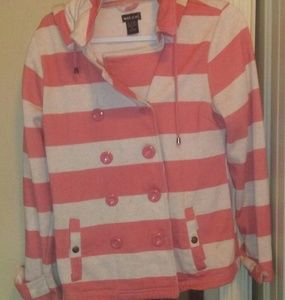 Wet Seal Hooded Fancy Button Up